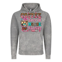 Cloud Rock coffee gives me nurse power Vintage Hoodie - AdoDesignShop