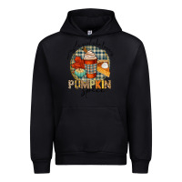 Black just a girl who loves pumpkin spice Urban Hoodie - CowGirlArtShop
