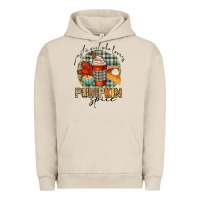 Pigment French Oak just a girl who loves pumpkin spice Urban Hoodie - CowGirlArtShop