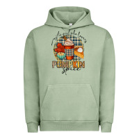 Pigment Oil Green just a girl who loves pumpkin spice Urban Hoodie - CowGirlArtShop