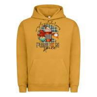 Pigment Peanut Butter just a girl who loves pumpkin spice Urban Hoodie - CowGirlArtShop