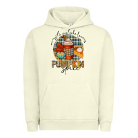 Pigment Pistachio just a girl who loves pumpkin spice Urban Hoodie - CowGirlArtShop