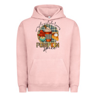 Pigment Salmon just a girl who loves pumpkin spice Urban Hoodie - CowGirlArtShop