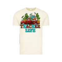 Teacher Life Western Truck And Books Vintage Tee | Teevron