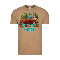 Vintage Coffee teacher life western truck and books Vintage Tee - AdoDesignShop