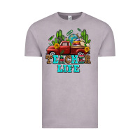 Vintage Zinc teacher life western truck and books Vintage Tee - AdoDesignShop