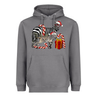 Storm Christmas Zebra Baby And Mama Heavyweight Hoodie - LillyAllenDesigns