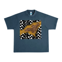 Midnight Navy racing glitter leopard Urban Heavy Tee - JahusDesignShop