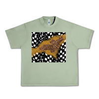 Oil Green racing glitter leopard Urban Heavy Tee - JahusDesignShop