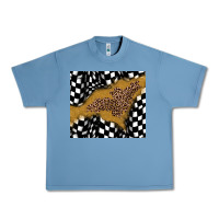 Pebble Blue racing glitter leopard Urban Heavy Tee - JahusDesignShop