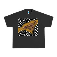 Pigment Black racing glitter leopard Urban Heavy Tee - JahusDesignShop