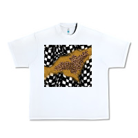 White racing glitter leopard Urban Heavy Tee - JahusDesignShop