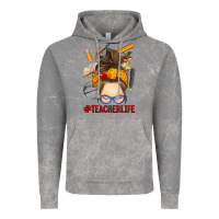 Cloud Rock messy bun teacher life Vintage Hoodie - RanaPortraitStore