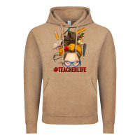 Vintage Coffee messy bun teacher life Vintage Hoodie - RanaPortraitStore