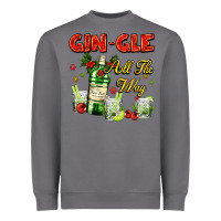 Storm gin`gle all the way with bottle and cocktails Heavyweight Sweatshirt - AdoDesignShop