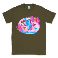 Army Green back to school flowers fourth grade 3200x2400 Classic Tee - AdoDesignShop