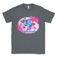 Charcoal Heather back to school flowers fourth grade 3200x2400 Classic Tee - AdoDesignShop