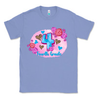 Colony Blue back to school flowers fourth grade 3200x2400 Classic Tee - AdoDesignShop