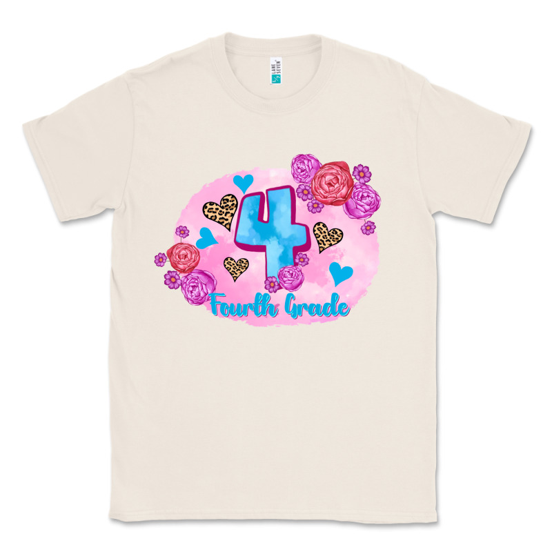 Back To School Flowers Fourth Grade 3200x2400 Classic Tee by AdoDesignShop | Teevron