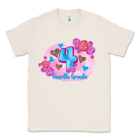 Natural back to school flowers fourth grade 3200x2400 Classic Tee - AdoDesignShop