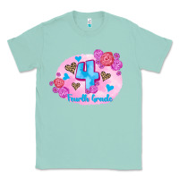 Seafoam back to school flowers fourth grade 3200x2400 Classic Tee - AdoDesignShop