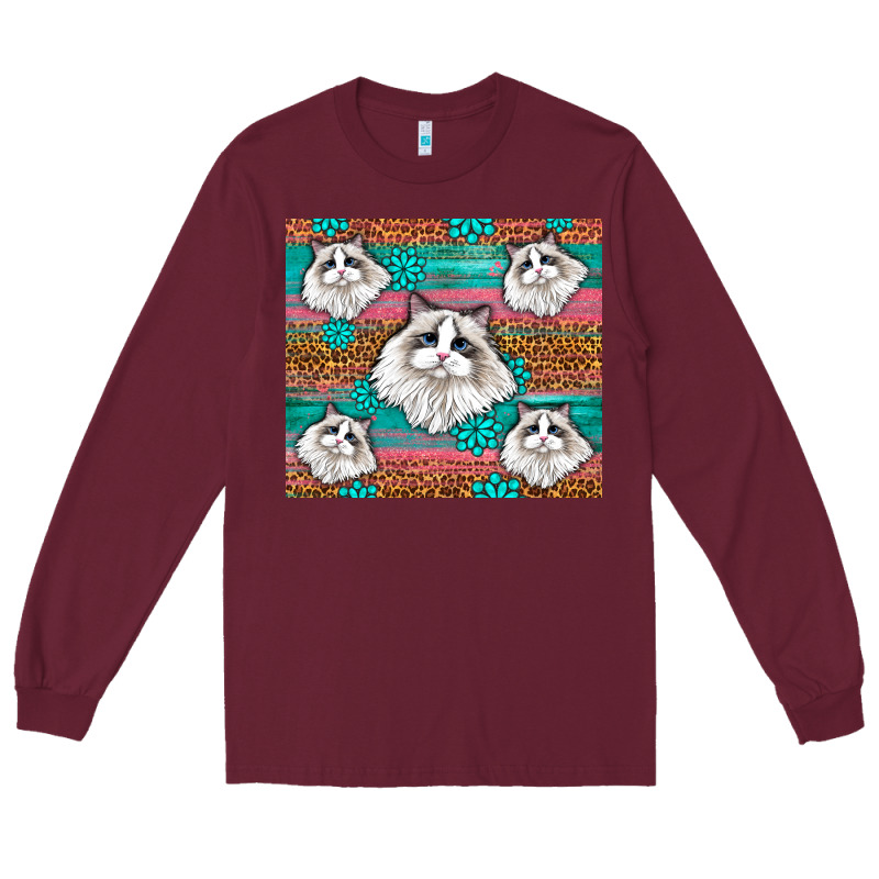 Western Ragdoll Cat Long Sleeve Tee by LillyAllenDesigns | Teevron