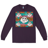 Plum Western Ragdoll Cat Long Sleeve Tee - LillyAllenDesigns