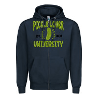 Navy pickle lover university Zipper Hoodie - MaliasSmallBusiness