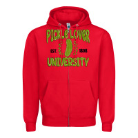 Red pickle lover university Zipper Hoodie - MaliasSmallBusiness
