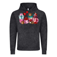 Vintage Black valentines day roses coffee cups Vintage Hoodie - AdoDesignShop