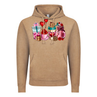 Vintage Coffee valentines day roses coffee cups Vintage Hoodie - AdoDesignShop