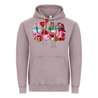 Vintage Zinc valentines day roses coffee cups Vintage Hoodie - AdoDesignShop