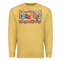 Antique Gold i'm reading fuck off respectfully Premium Sweatshirt - Artiststas
