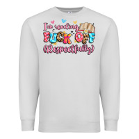 Dove Grey i'm reading fuck off respectfully Premium Sweatshirt - Artiststas