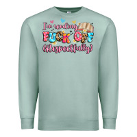 Seafoam i'm reading fuck off respectfully Premium Sweatshirt - Artiststas