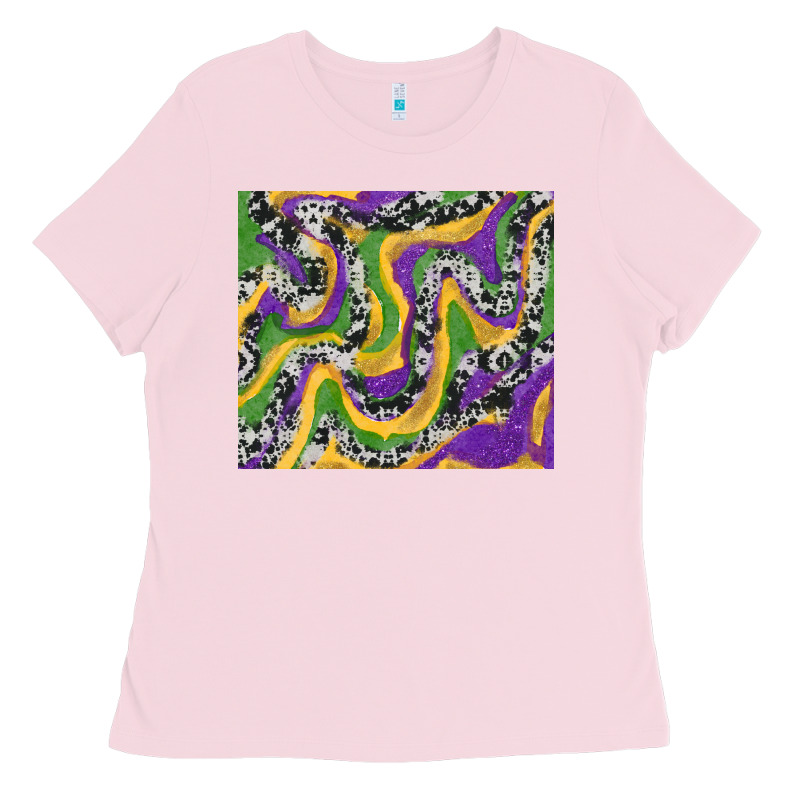 Mardi Gras Cowhide Ladies Tee by RanaPortraitStore | Teevron