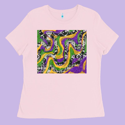 Ladies Tee Mardi Gras Cowhide