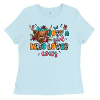 Just A Girl Who Loves Cows Ladies Tee | Teevron