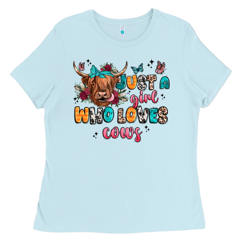 Just A Girl Who Loves Cows Ladies Tee by JahusDesignShop | Teevron