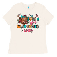 Bone just a girl who loves cows Ladies Tee - JahusDesignShop
