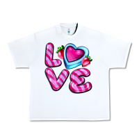 White love with strawberry candy Urban Heavy Tee - AdoDesignShop