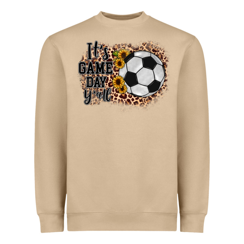 It's Game Day Y'all Soccer Heavyweight Sweatshirt by JahusDesignShop | Teevron