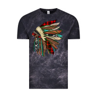 Cloud Black christmas indian headdress Vintage Tee - JahusDesignShop