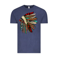 Vintage Denim christmas indian headdress Vintage Tee - JahusDesignShop