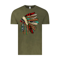 Vintage Olive christmas indian headdress Vintage Tee - JahusDesignShop