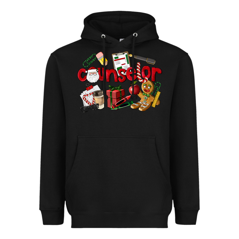 Counselor Christmas Heavyweight Hoodie by LillyAllenDesigns | Teevron