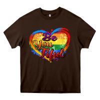 Chocolate Brown be you tiful Heavy Core Tee - Zillion Design Studio