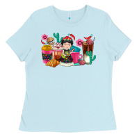 Baby Blue But first cafecito y chismecito Ladies Tee - RanaPortraitStore