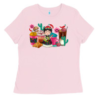 Bubblegum Pink But first cafecito y chismecito Ladies Tee - RanaPortraitStore