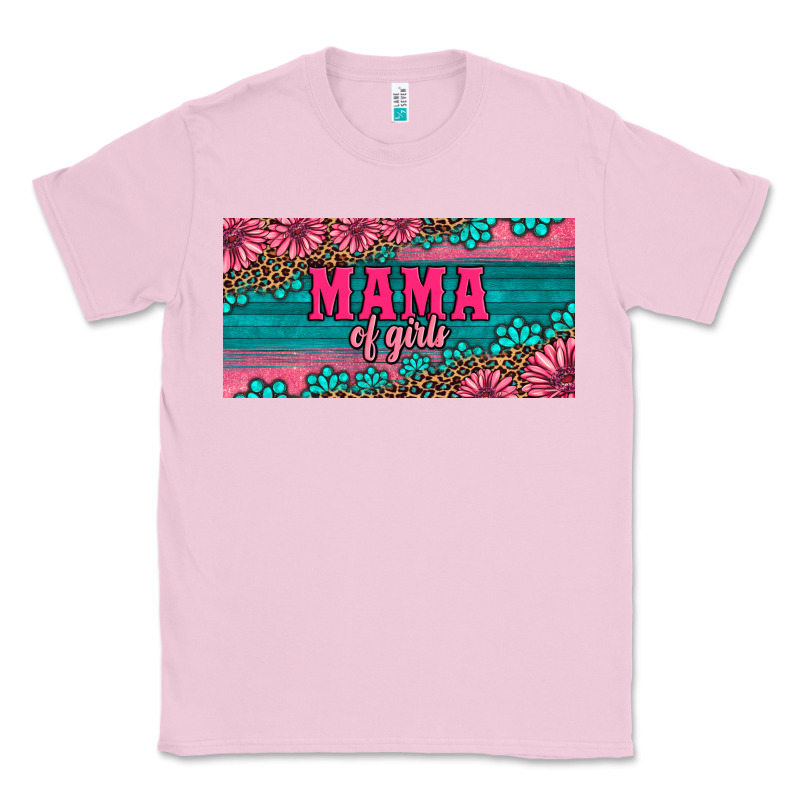 Pink Roses Mama Of Girls License Plate Classic Tee by Artiststas | Teevron